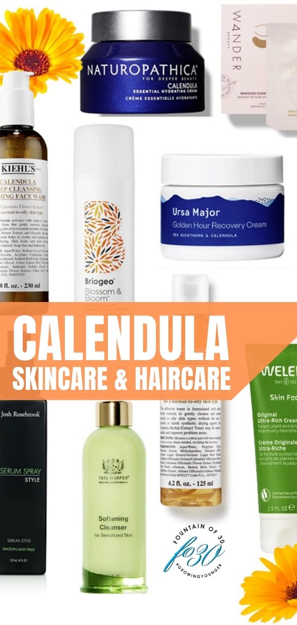 calendula natural beauty products fountainof30