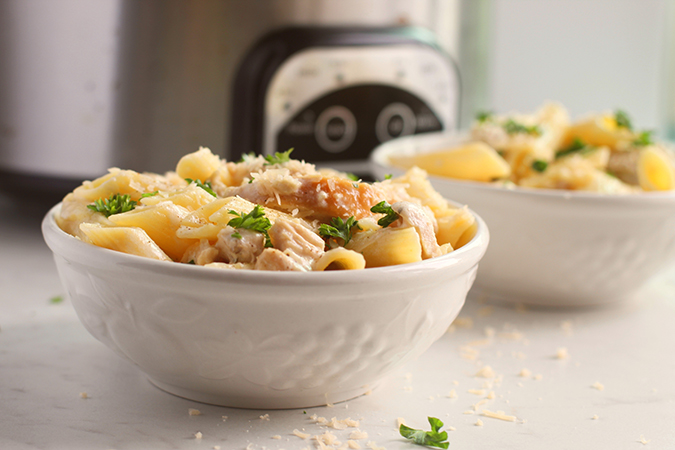 chicken alfredo in a slow cooker recipe