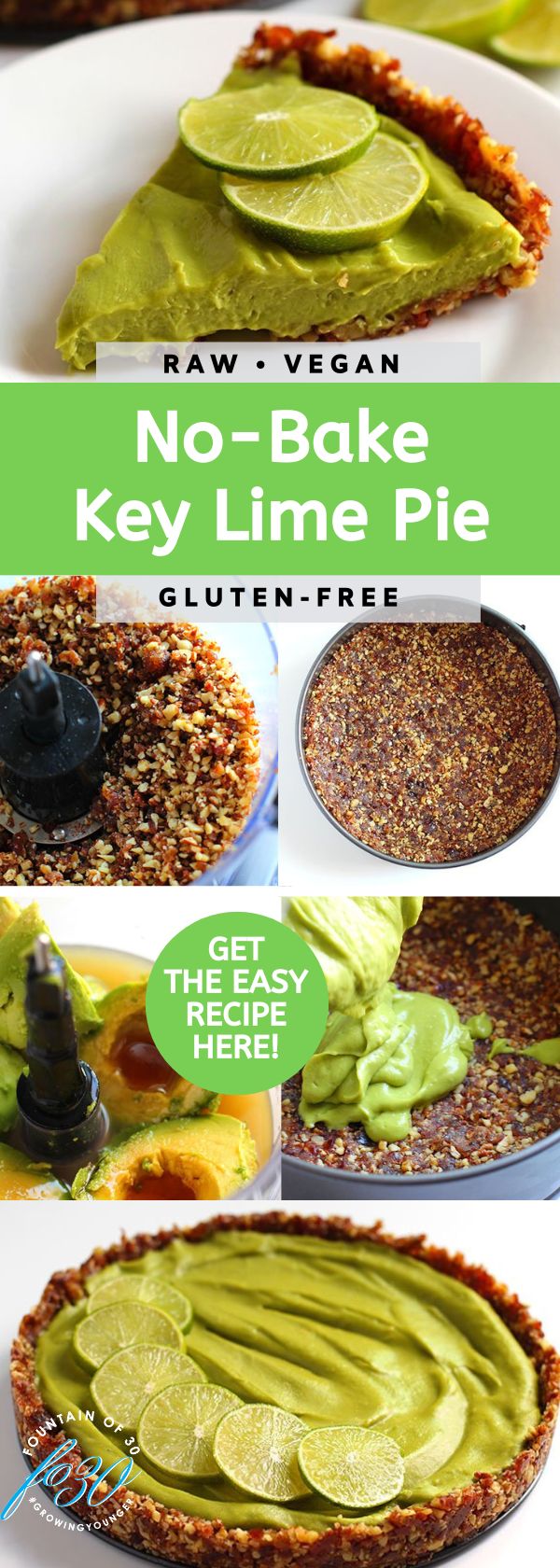 healthy no bake key lime pie recipe fountainof30