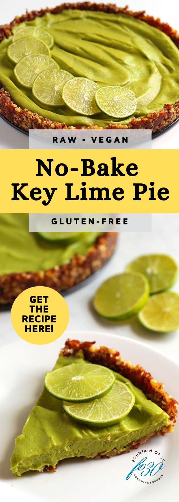 Raw No-Bake Key Lime Pie Vegan, Gluten-Free and So Yummy!