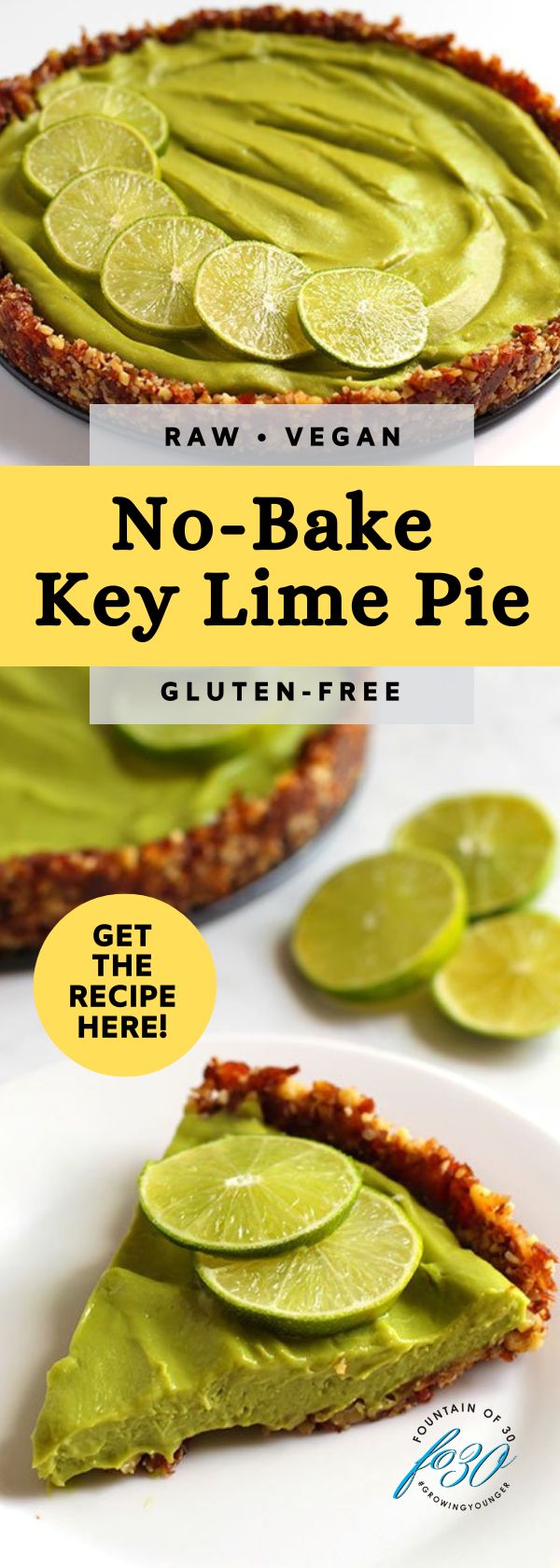 key lime pie recipe raw vegan fountainof30