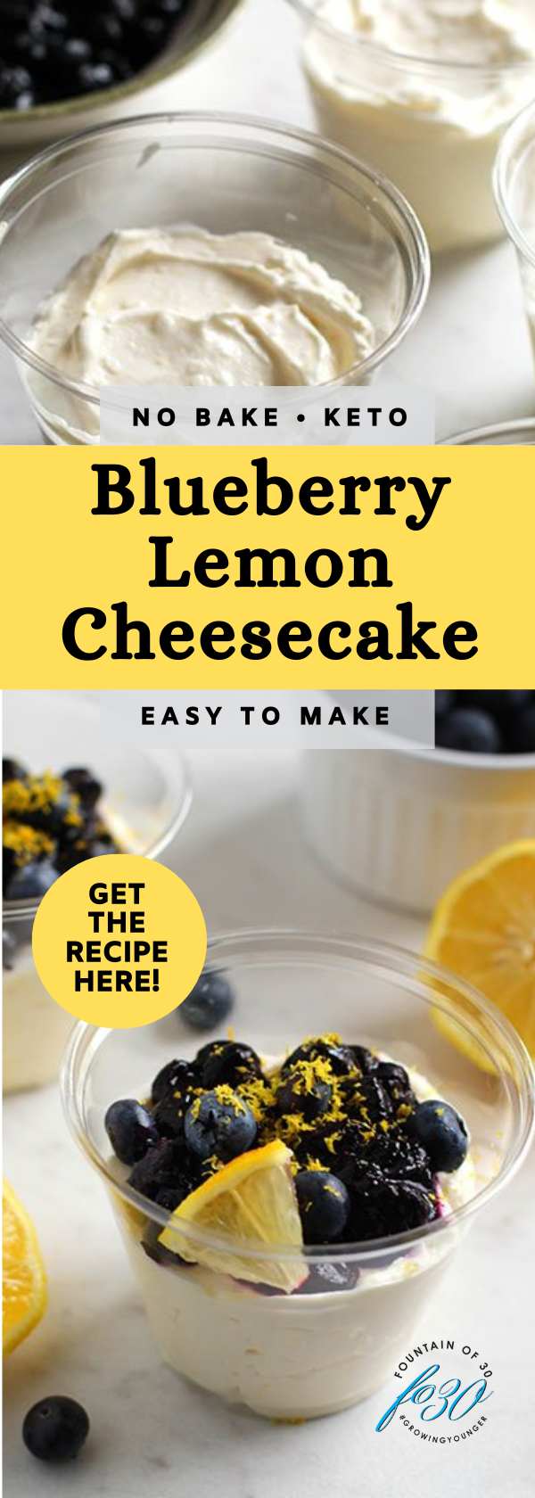 no bake keto blueberry lemon cheesecake fountainof30