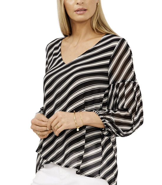 diagonal stripe top fountainof30