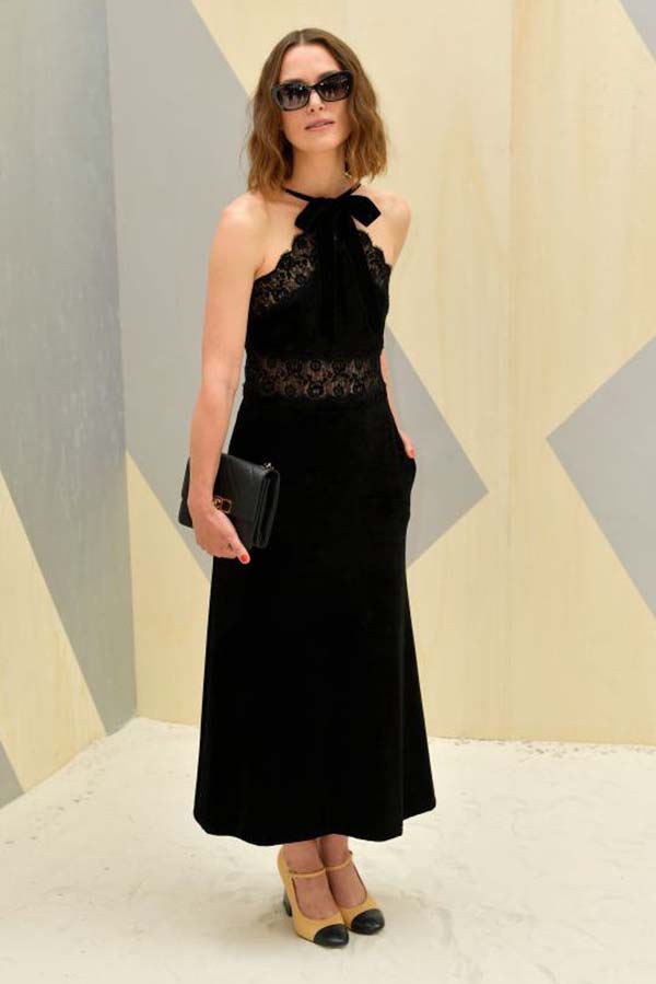 Keira Knightley black Chanel dress 