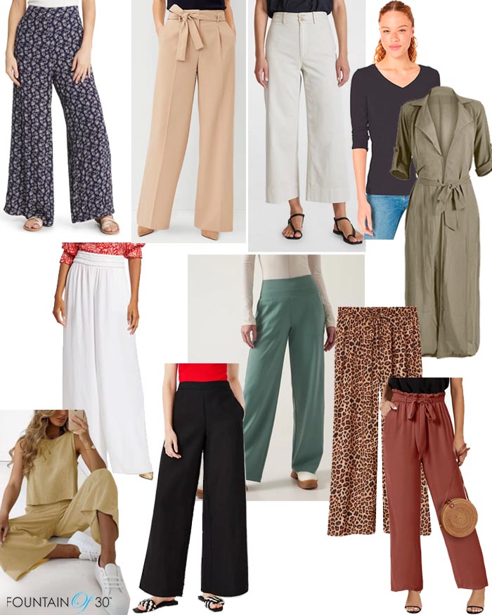 How to Wear Wide-Leg Pants for Women over 50