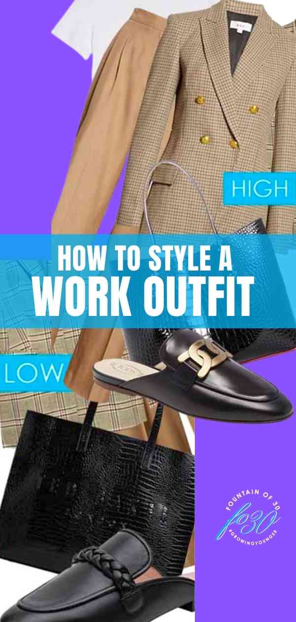 how to style a work outfit fountainof30