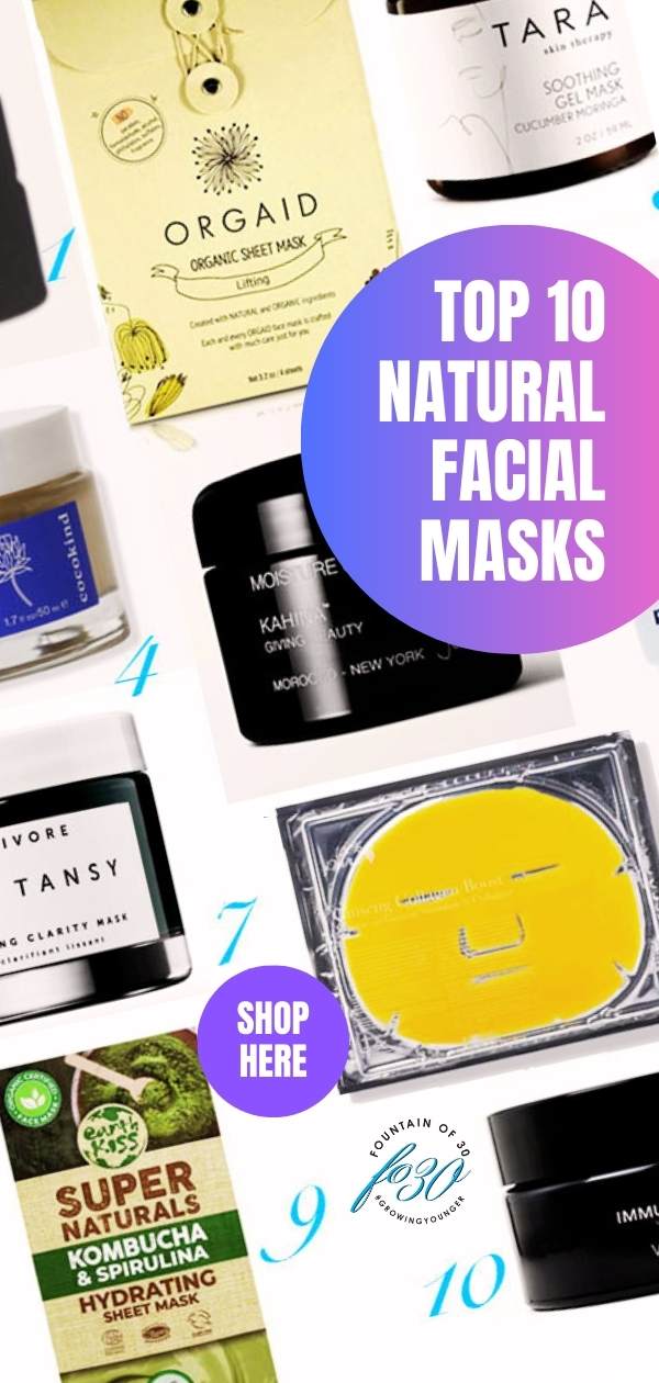 top 10 natural facial masks antiaging beauty fountainof30