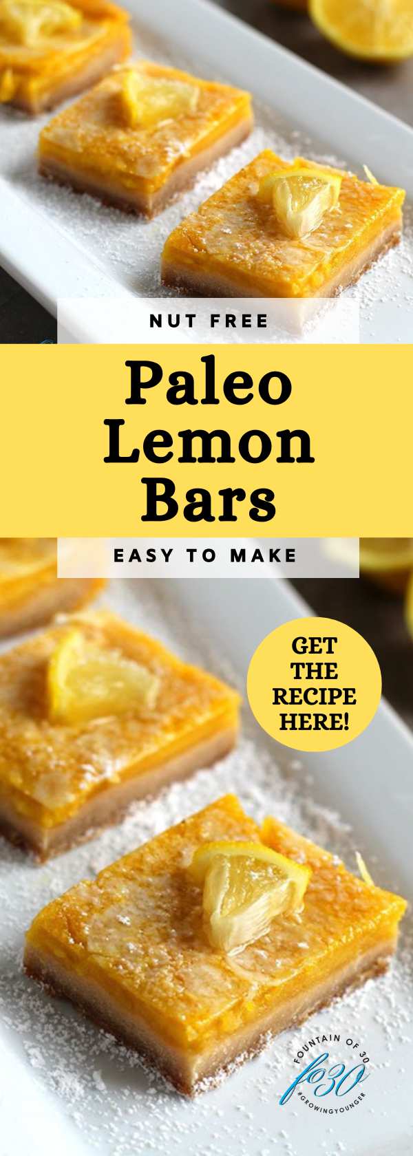 easy nut free paleo lemon bars fountainof30 recipe