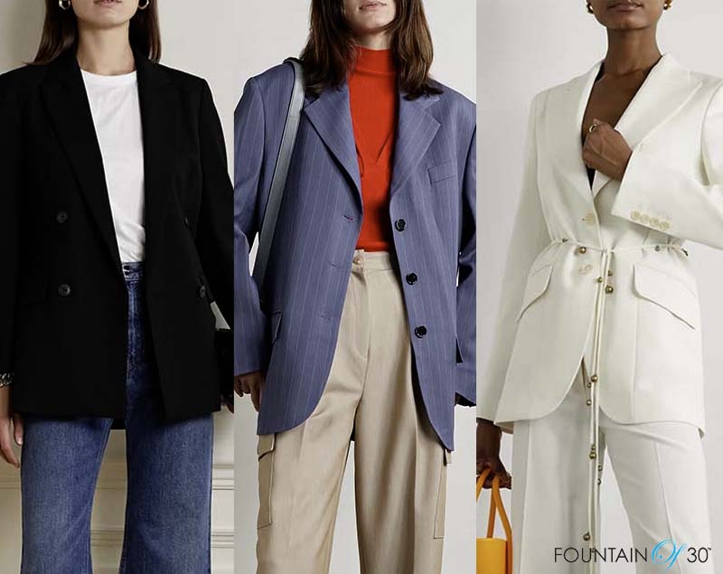 How To Wear The Oversized Blazer Trend for Women Over 50 - fountainof30.com