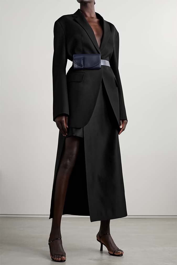The Row Black blazer and skirt fountainof30