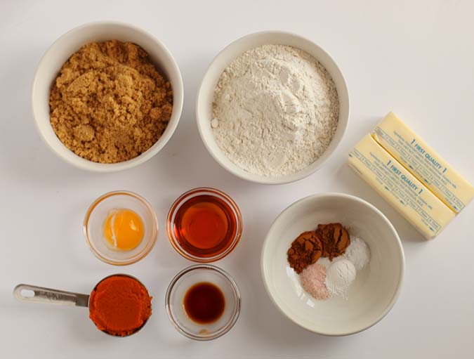 Brown Butter Pumpkin Cookies ingredients fountainof30