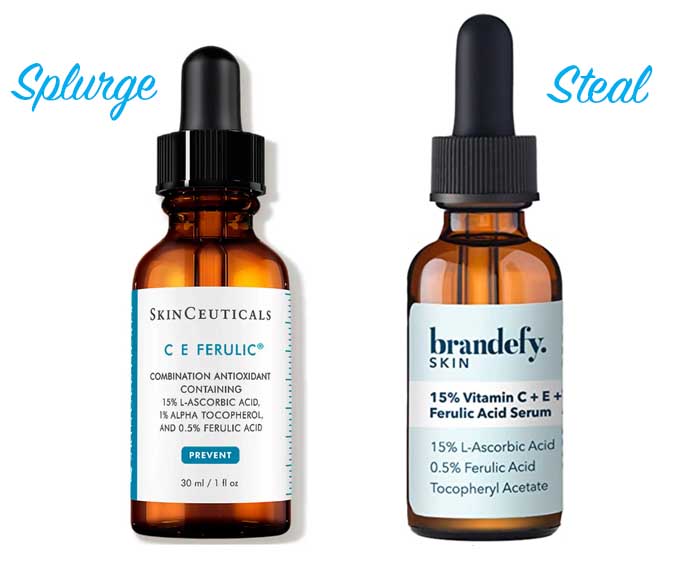 skinceuticals vs brandefy skincare fountainof30