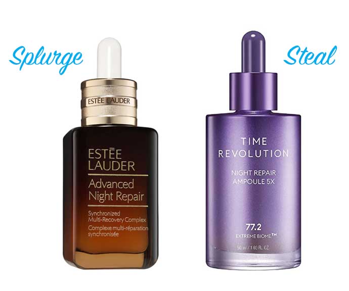 estee lauder vs time evolution skincare