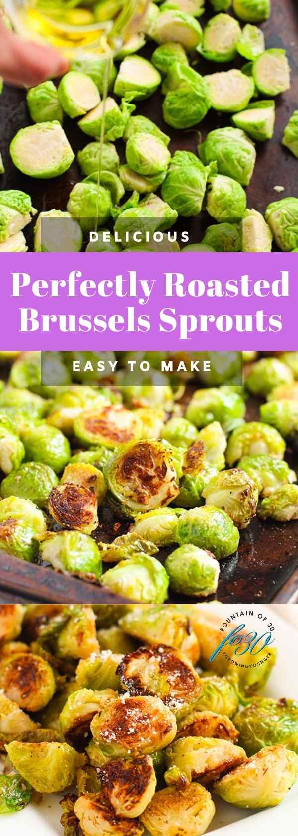 perfectly roasted Brussels sprouts fountainof30
