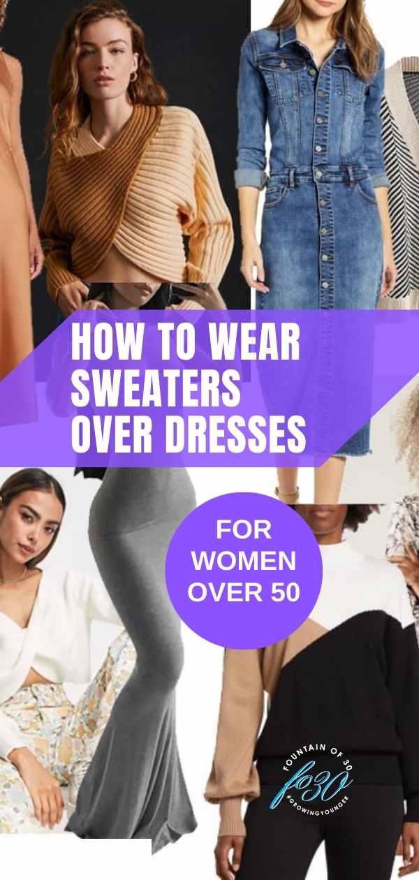 how to wear sweaters over dresses fountainof30