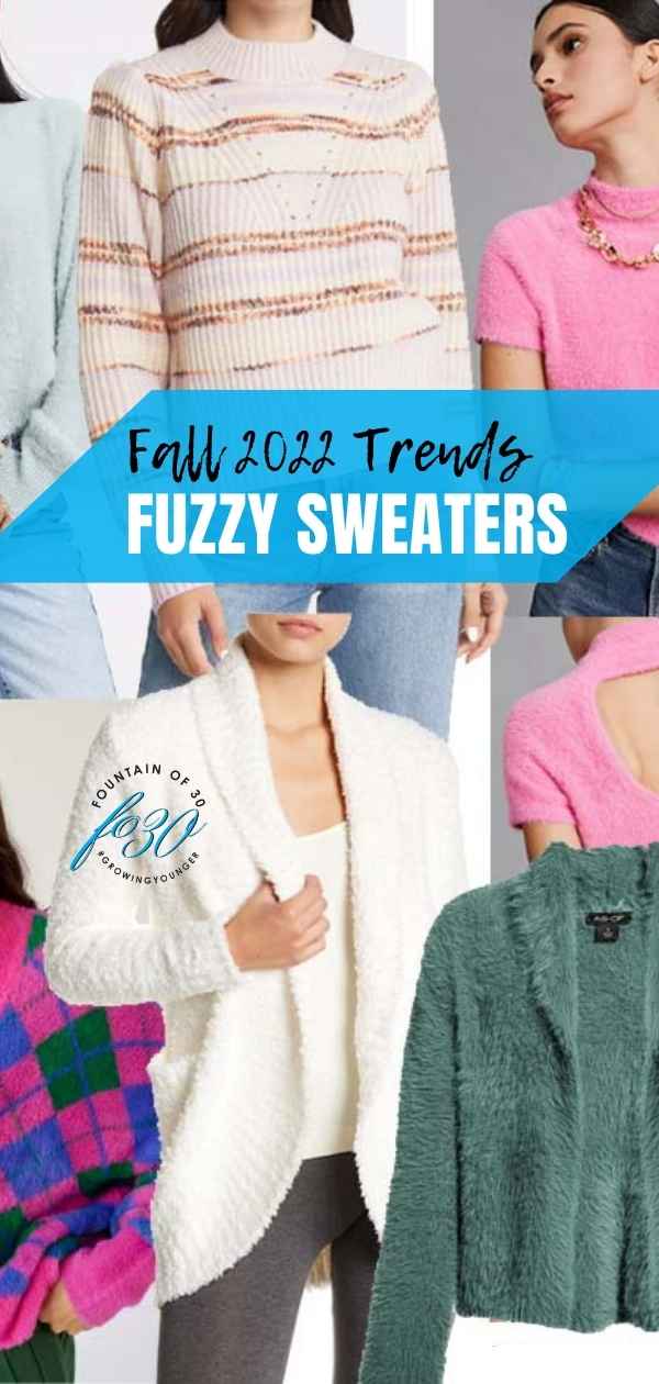 fuzzy sweaters trend for fall 2022 fountainof30