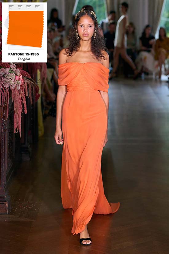 Tangelo gown Markarian SS2023