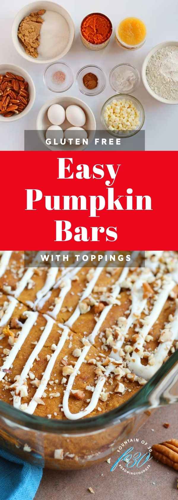 easy pumpkin bars with white chocolate and pecans fountainof30