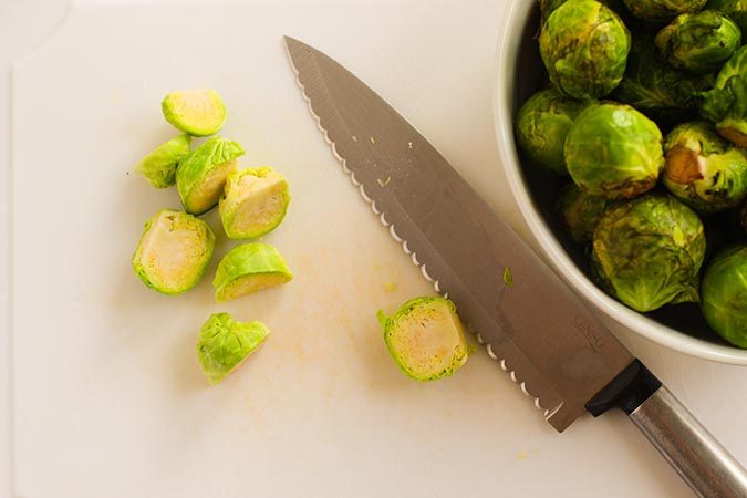 preparing brussel sprouts fountainof30