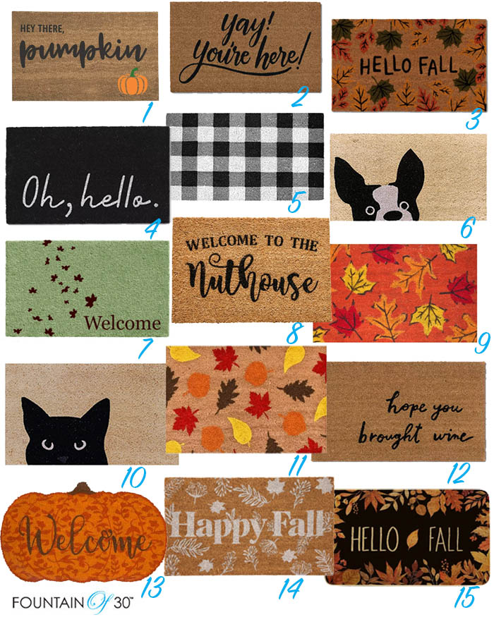 15 fall doormats under 30 dollars fountainof30