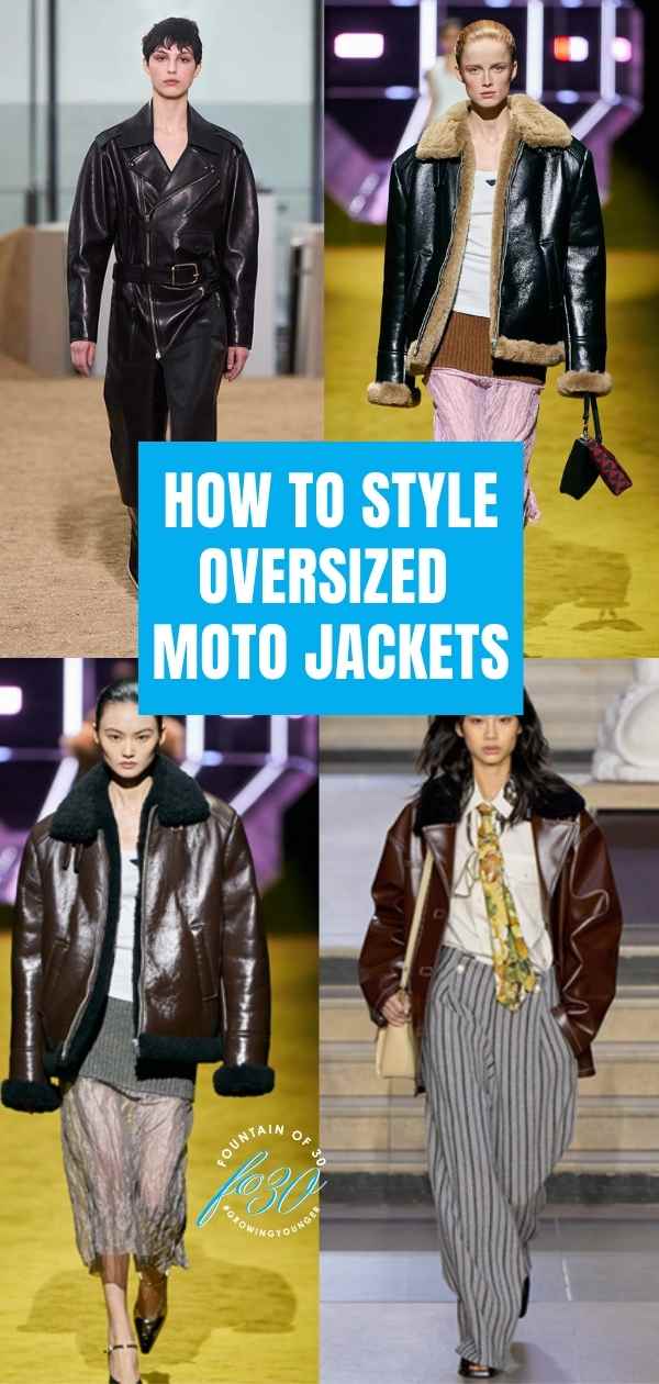 Best Fall 2022 Trends: Oversized Moto Jackets for Women Over 50 ...