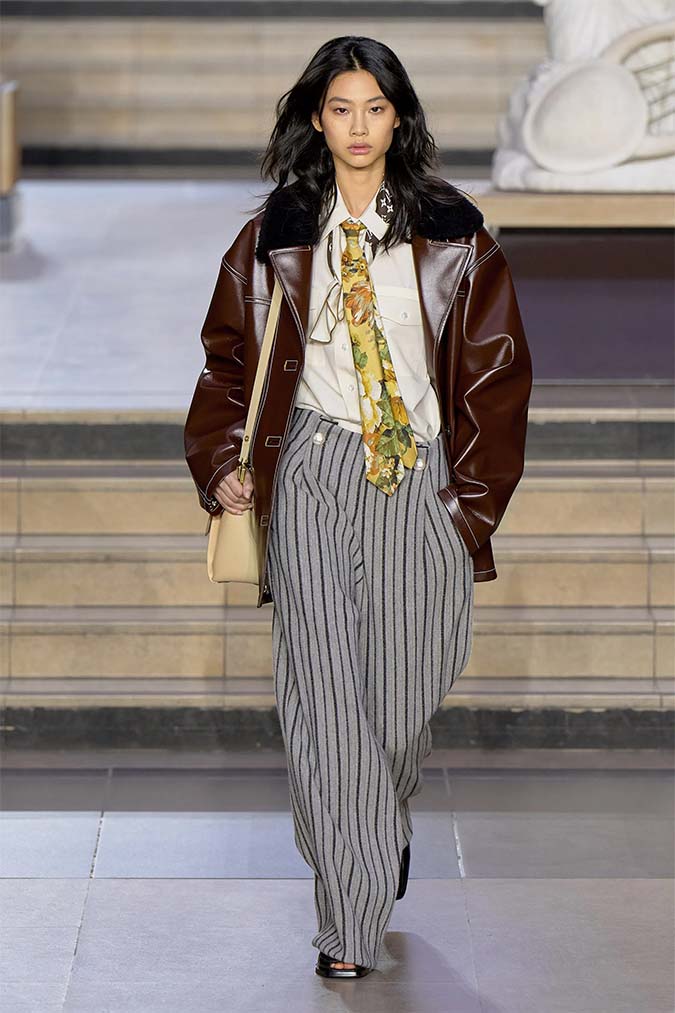 louis vuitton oversized moto jacket with trousers