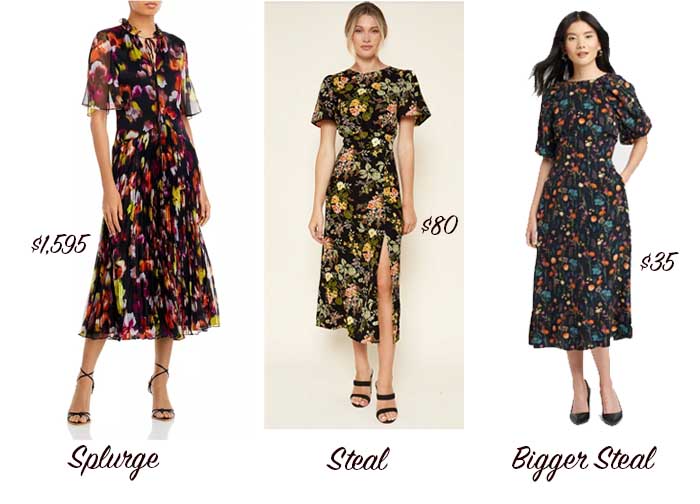 dark floral dresses splur or steal fountainof30