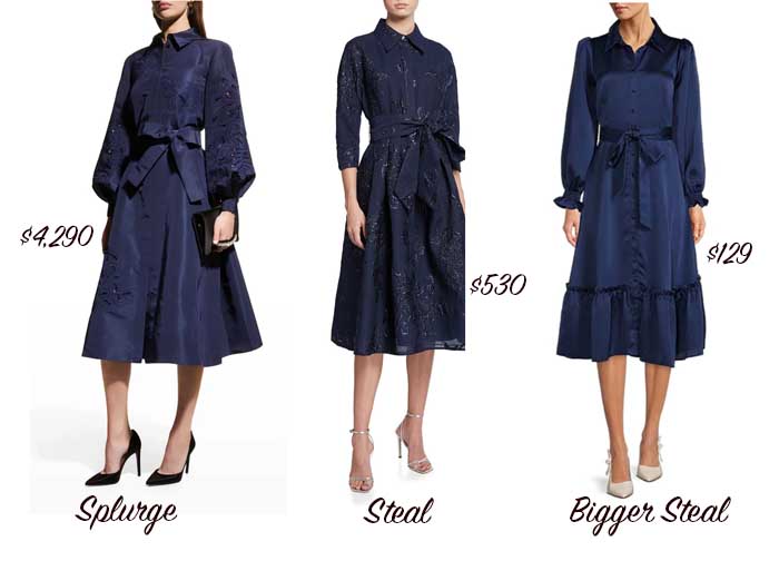 navy blue shirtdress wedding guest fountainof30