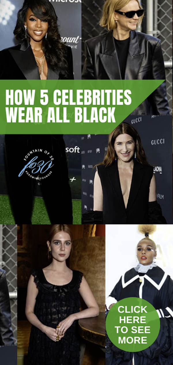 5 celebrities show us new ways to wear all black fountainof30