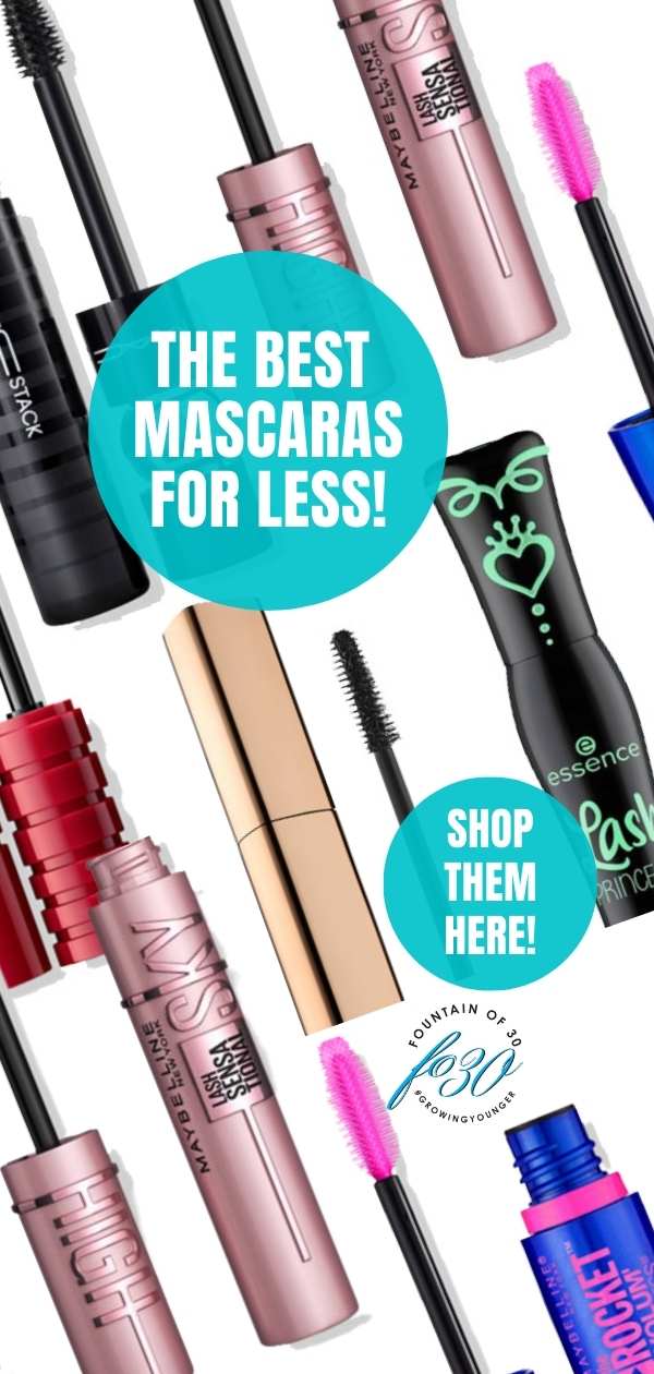 shop the best mascaras or get the drugstore version for less fountainof30