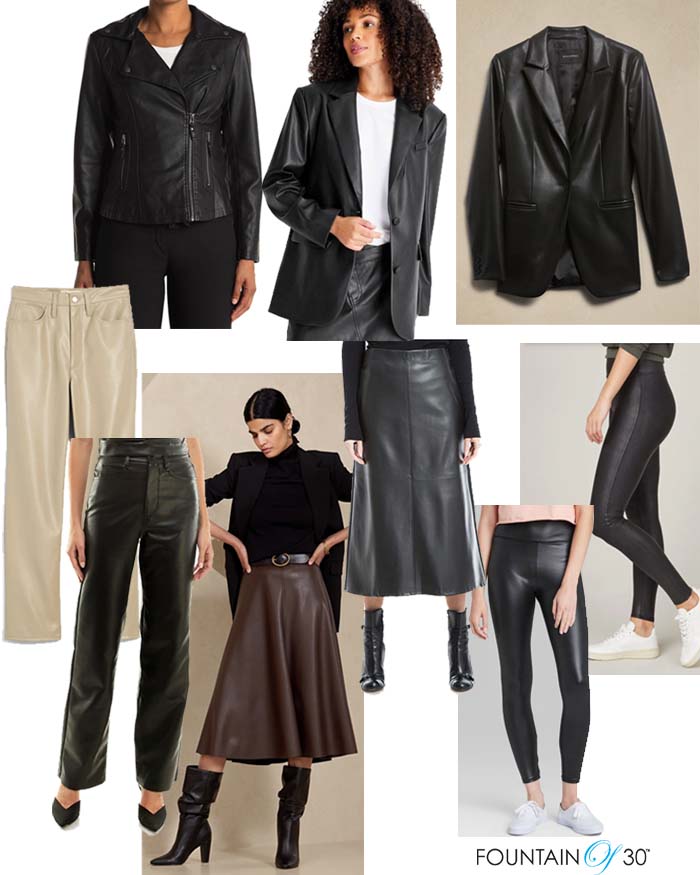 Best Ways to Rock Leather (and Faux Leather) Over 50 for Fall/Winter ...