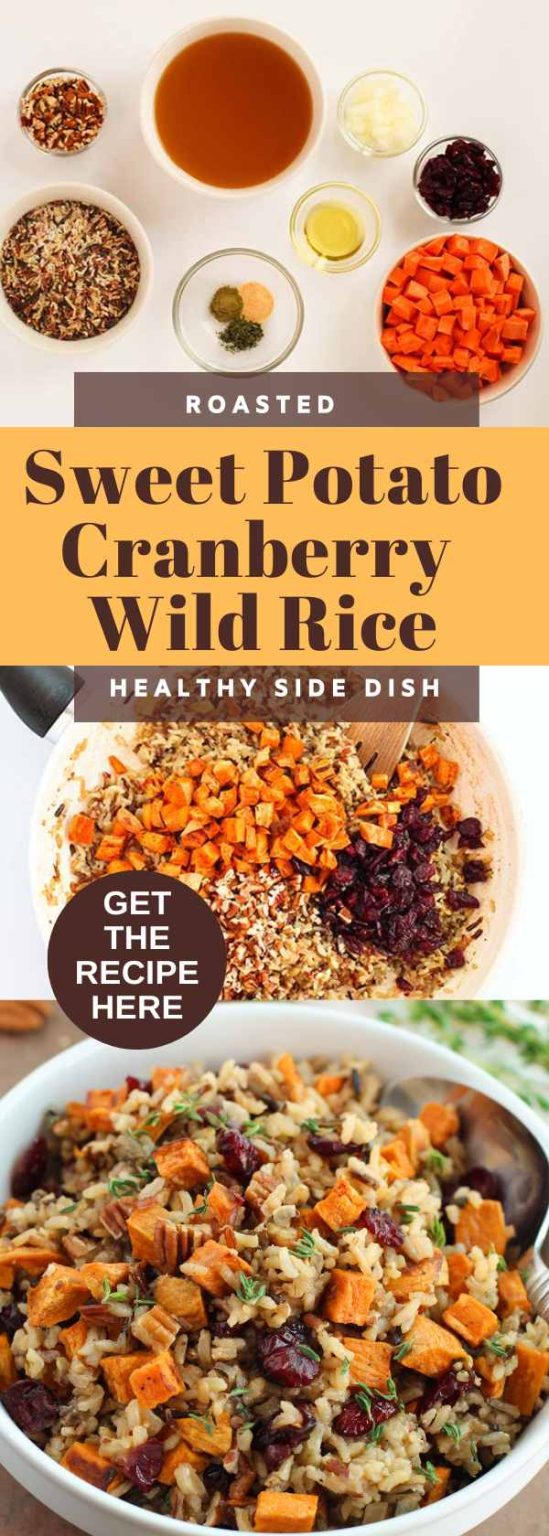 Delicious Thanksgiving Side Dish Roasted Sweet Potato Cranberry Wild