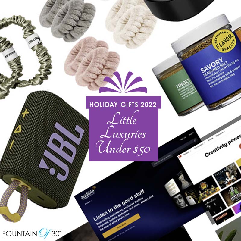 little luxuries holiday gifts under 50 fountainof30