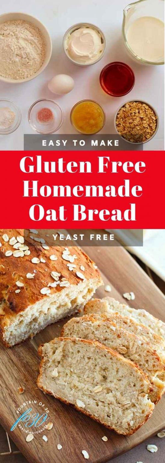 Bake Your Own Fresh Homemade Oat Bread (Gluten Free and Yeast Free