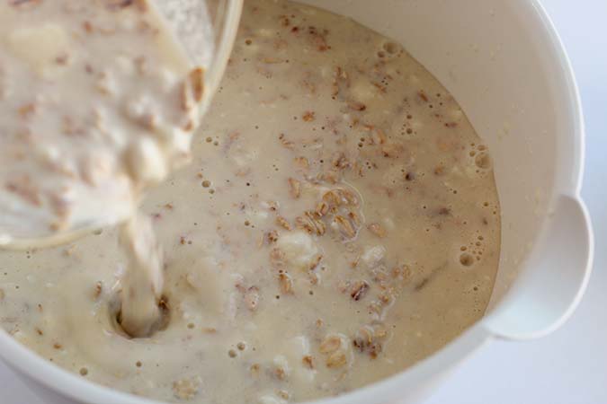 oat bread in process fountainof30