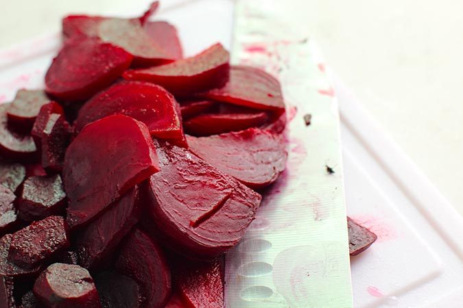 chop roasted beets fountainof30
