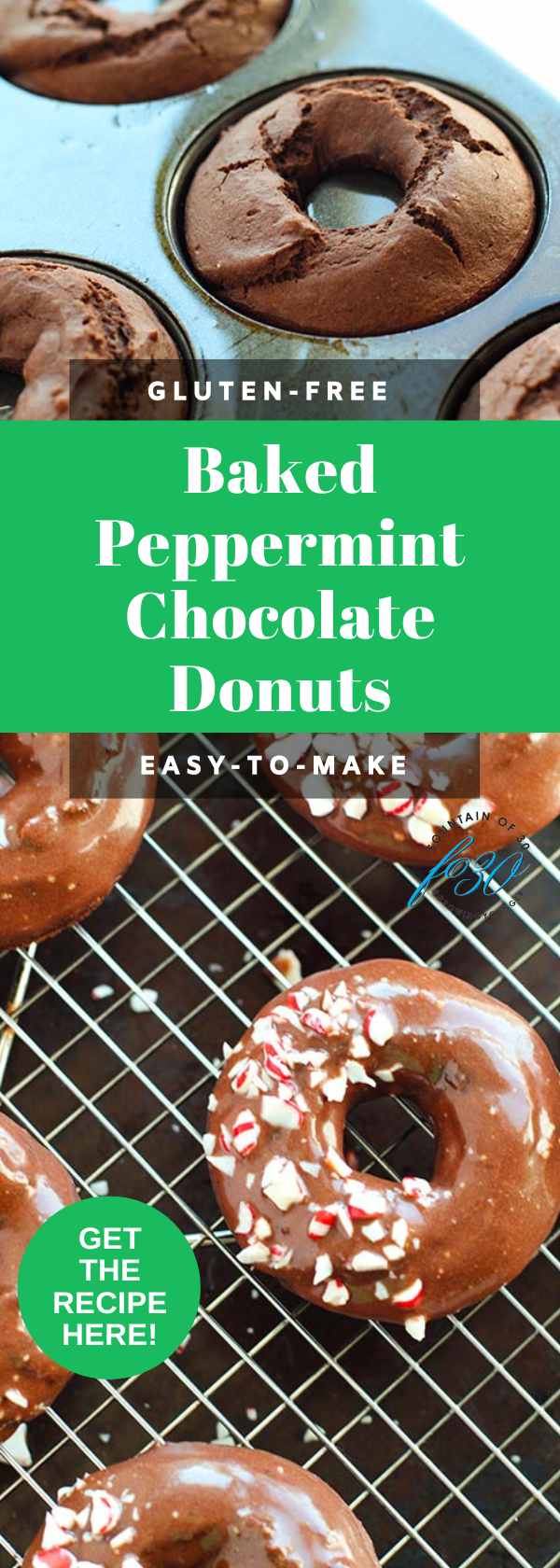 baked peppermint chocolate donuts recipe fountainof30