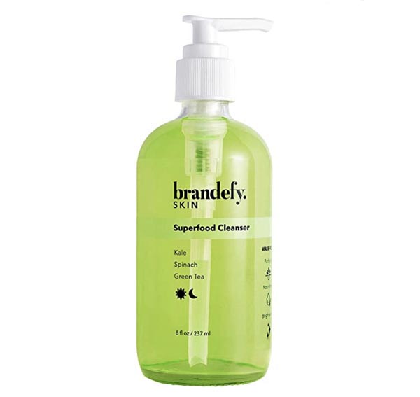 brandefy cleanser green bottle fountainof30