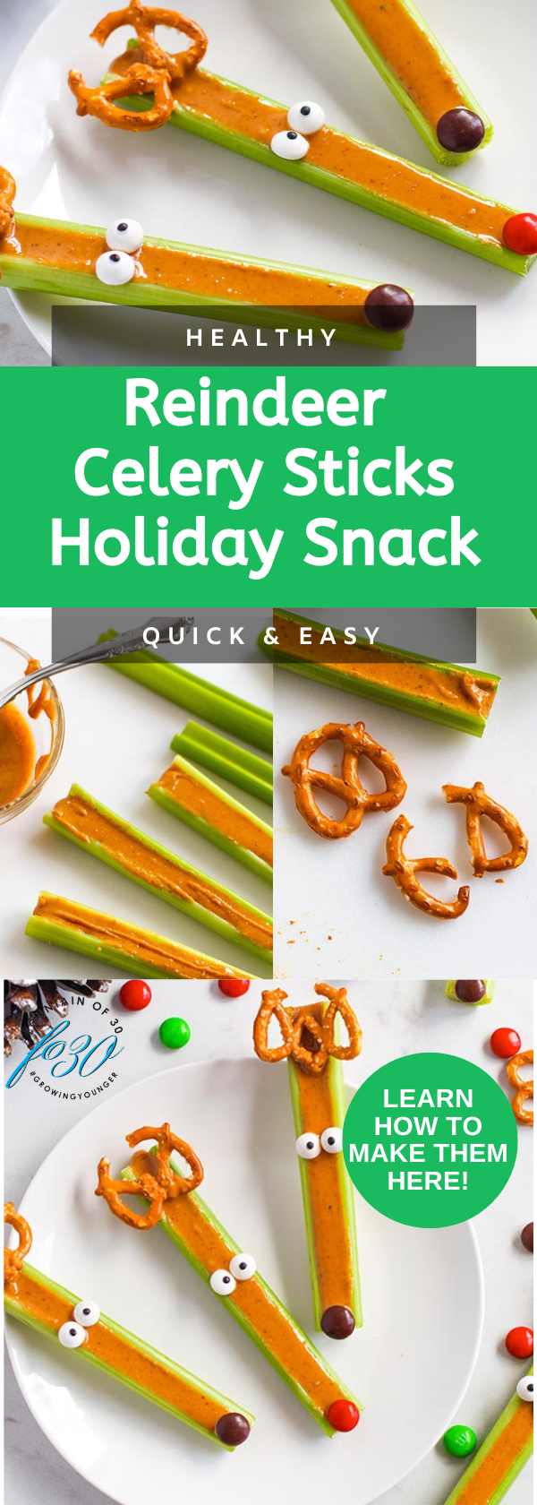 celery sticks with peanut butter healthier holiday snack fountainof30