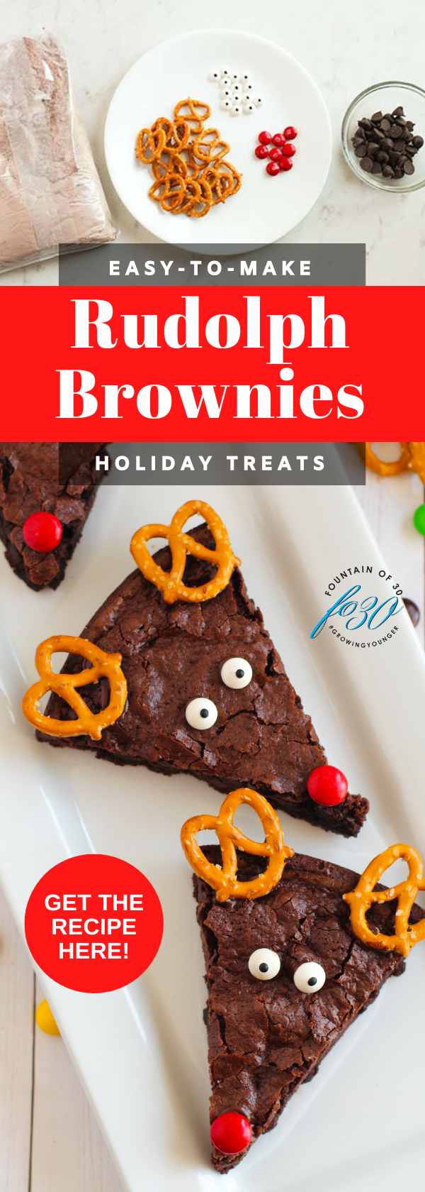 easy rudolph brownies fountainof30