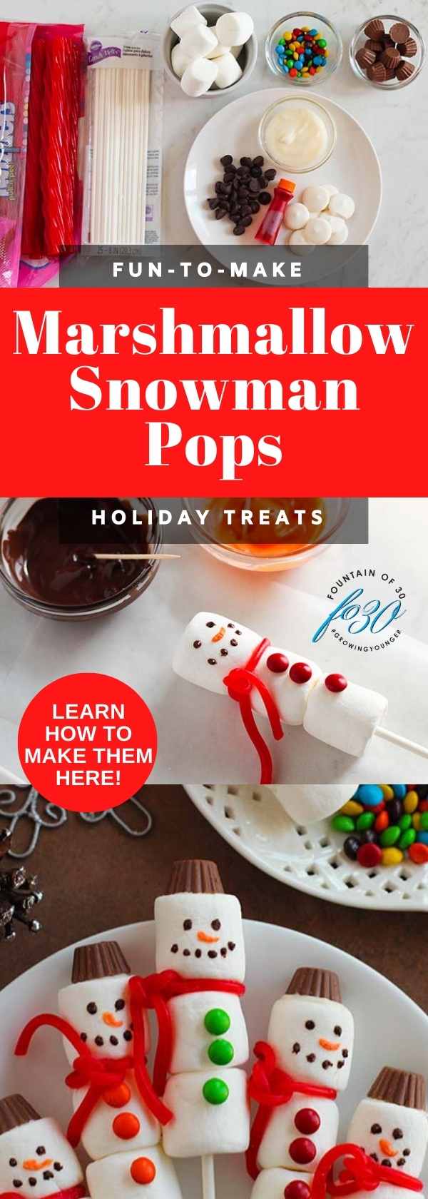 How To Make Marshmallow Snowmen fountainof30