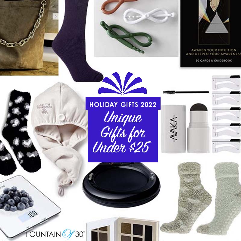 holiday 2022 gifts under 25 for her fountainof30