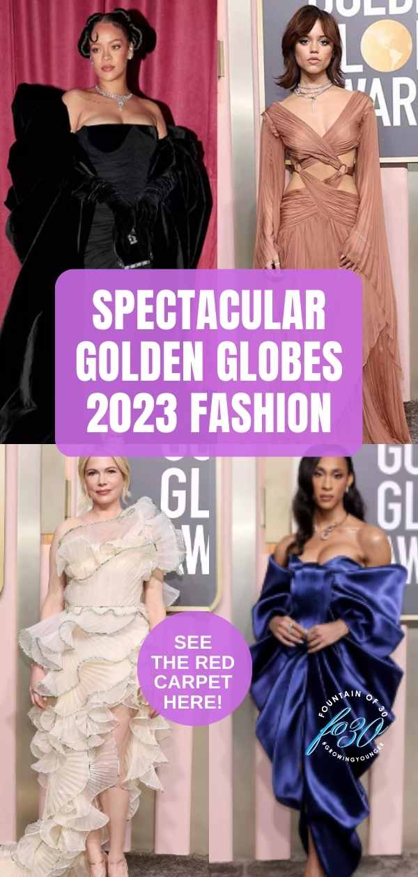 golden globes 2023 fashion celebrities fountainof30