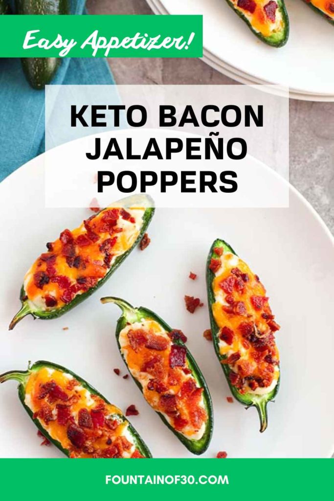 Keto Bacon Jalapeño Poppers fountainof30 recipe game day. appetizer