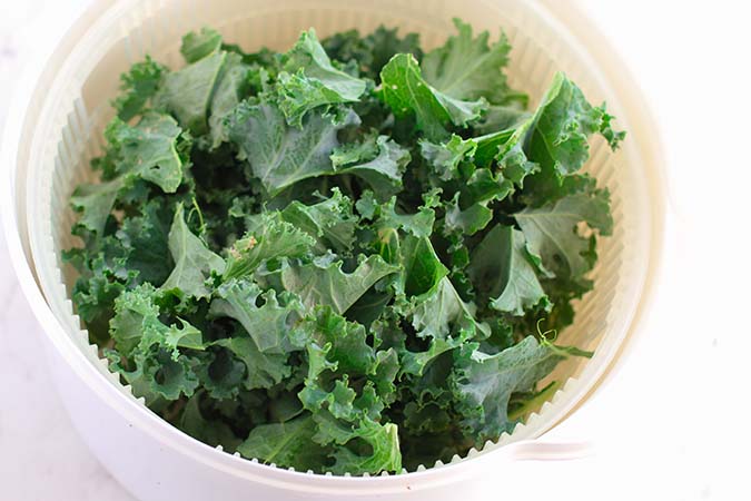 fresh kale for kale chips fountainof30