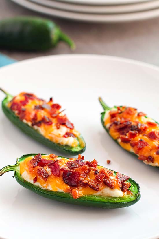 Keto Bacon Jalapeño Poppers serving fountainof30