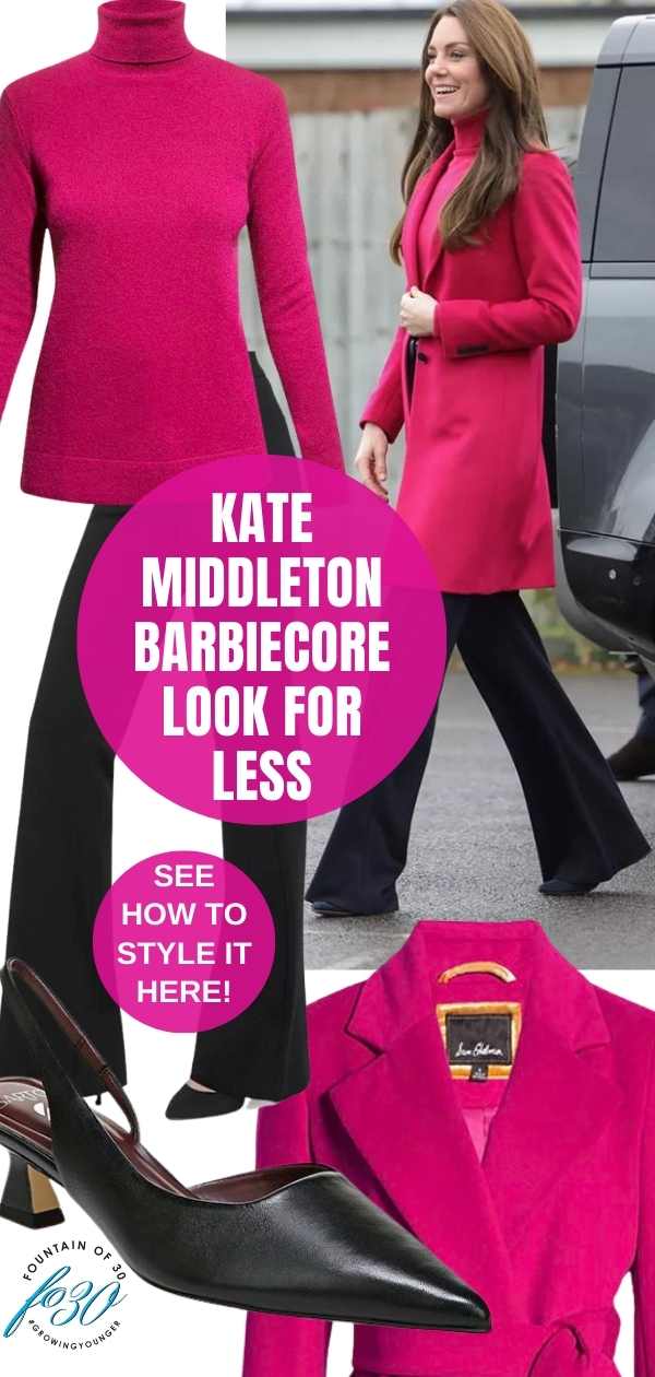 barbiecore kate middleton look for less fountainof30