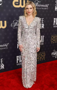 Rhea Seahorn silver gown critics choice 2023