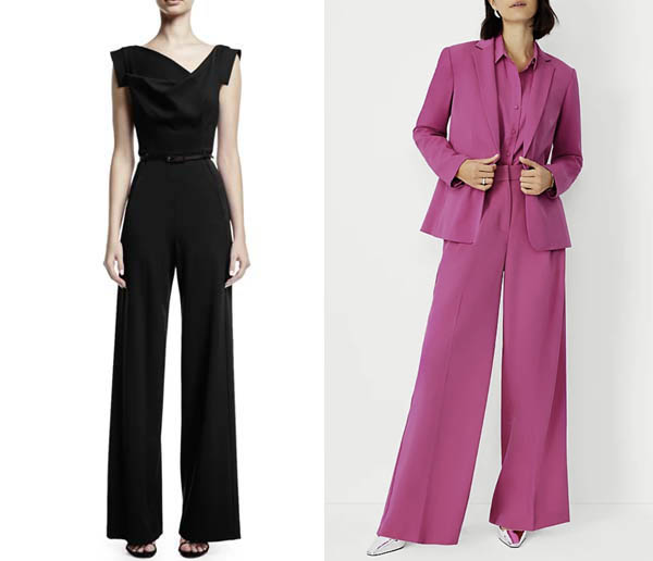 cocktail attire black jumpsuit barbiecore pink pantsuit fountainof30