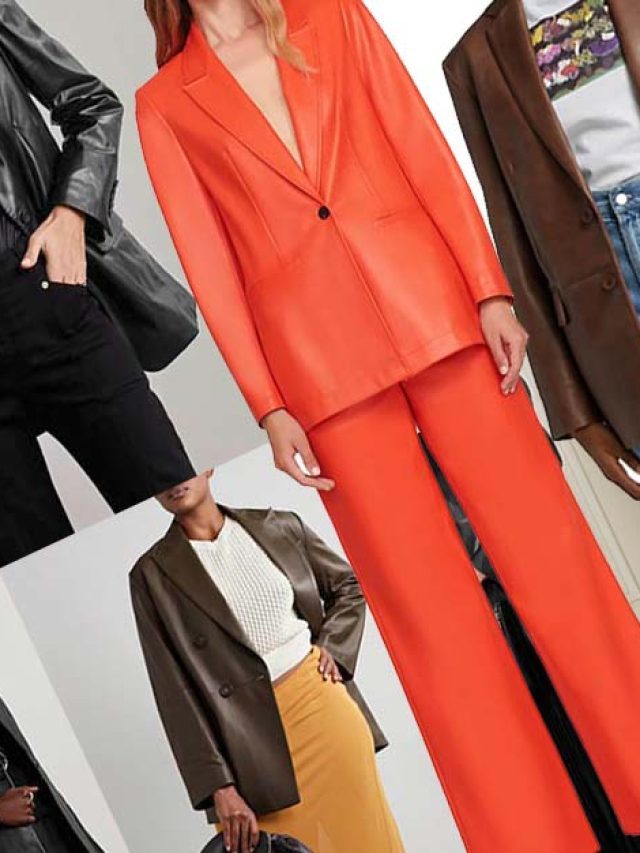 The Oversized Leather Blazer Trend for Women Over 50